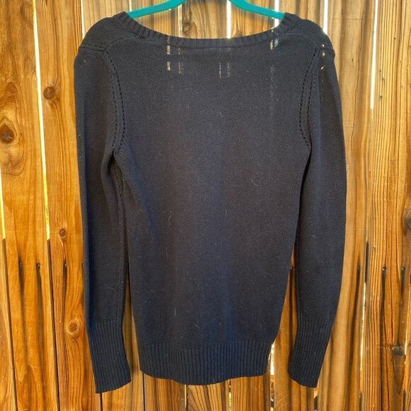 SALE Old Navy Knit Crew Neck Sweater Black Size Medium - Picture 4 of 6